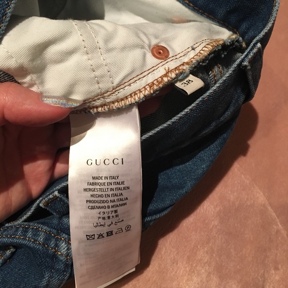 Gucci embroidered denim skirt size 38 new, rare - Picture 5 of 7